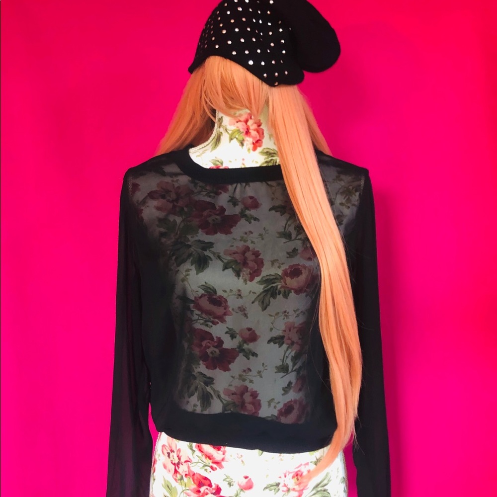 Chiffon Crew Neck